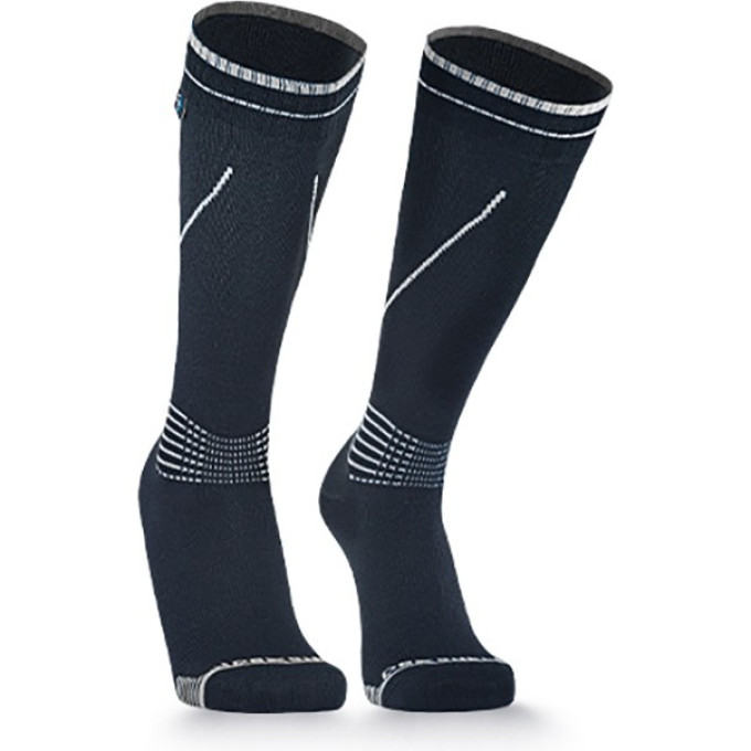 Водонепроницаемые носки DEXSHELL LONGLITE SOCKS черный/серый XL (47-49) DS72506JBGXL